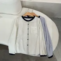 【墨涵精选】韩版显瘦气质百搭休闲衬衫28311