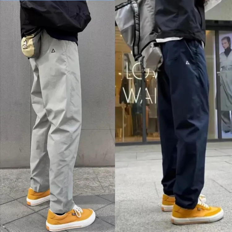【开心专属】早秋新款户外机能工装裤男女同款休闲软壳三防百搭长裤