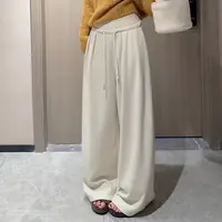【CCDZ】早秋新品时尚百搭韩系显瘦高腰休闲裤阔腿裤女