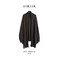 LiHuiEr李慧儿【言叶之庭】秋季气质设计师款灰绿色上衣LL0251225