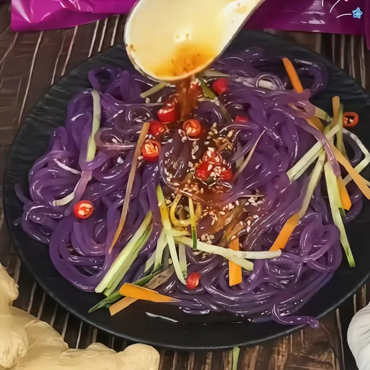 【301283-818】湖北省枣阳市纯人参薯和紫薯合成粉条无添加