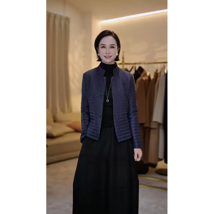 【赞妈甄选】新款重磅排骨款车缝线轻薄驼绒外套ZM1901N