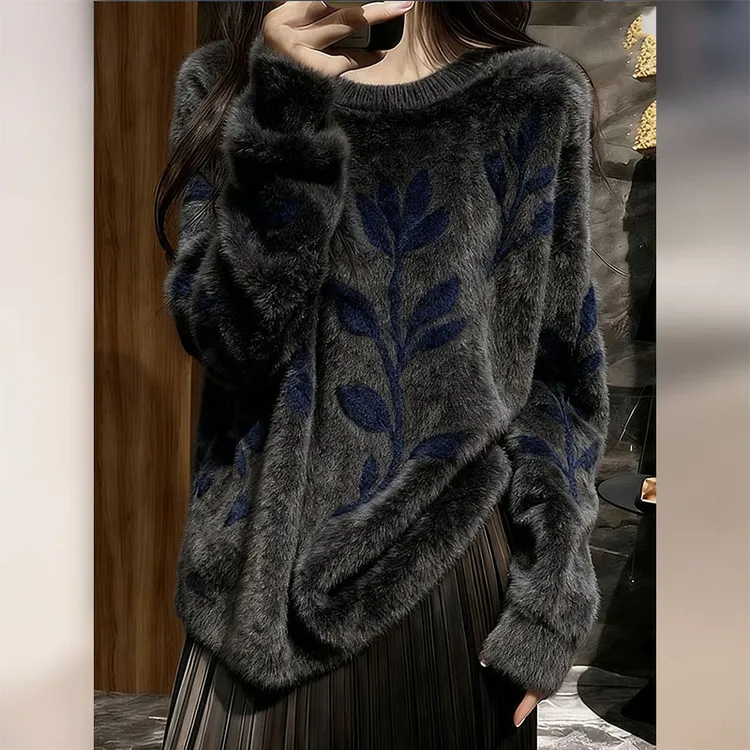 新中式国风毛衣女款2025新款慵懒高级感针织可外穿内搭上衣女秋冬