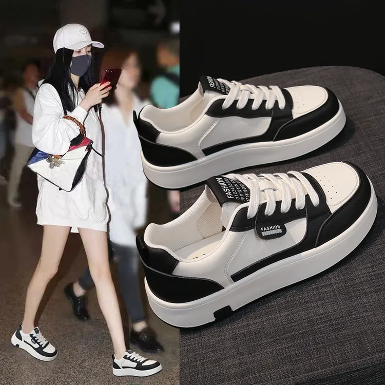 踩屎感小白鞋女款2025新款秋季百搭平底学生轻便软底运动板鞋