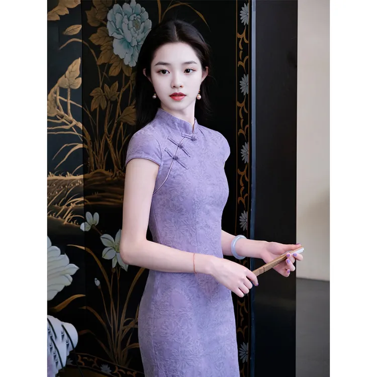 气质复古日常中国风民国风显瘦中式修身优雅时尚旗袍女2025春夏温