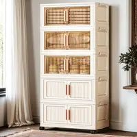 YM（60面宽拍四层发五层）多功能杂物柜送顶盖送万向轮到手大五层