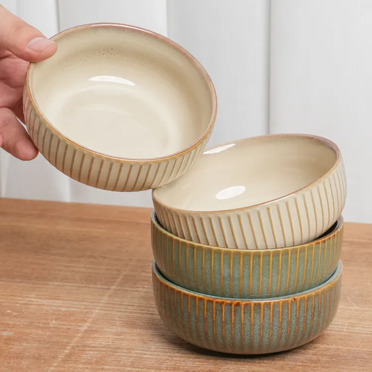 【瑕疵】米饭碗釉下彩陶瓷碗家用吃饭碗混色组合装T旁