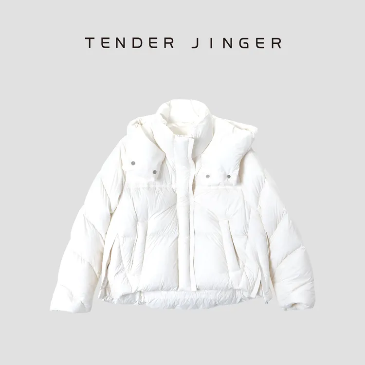 Tender Jinger｜线下专供 95大朵白鹅绒轻盈连帽羽绒服T54XSX50132