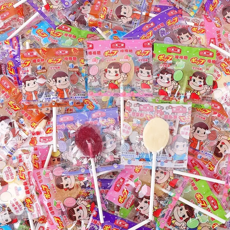 不二家棒棒糖水果味多口味硬糖纸棒散称糖果学生解馋零食礼物批发