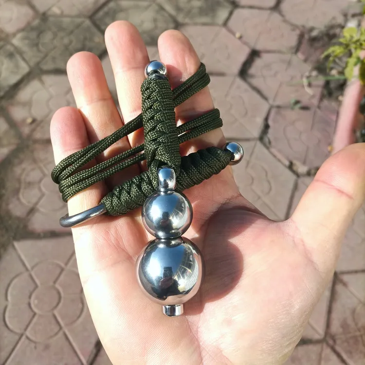 不锈钢手工旋转葫芦流星锤袖锤链子锤户外布鲁头防健身武术用品
