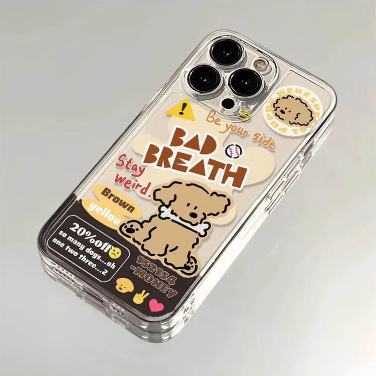 哲学小狗适用苹果iphone16promax小米15/14/13华为手机壳太空MT