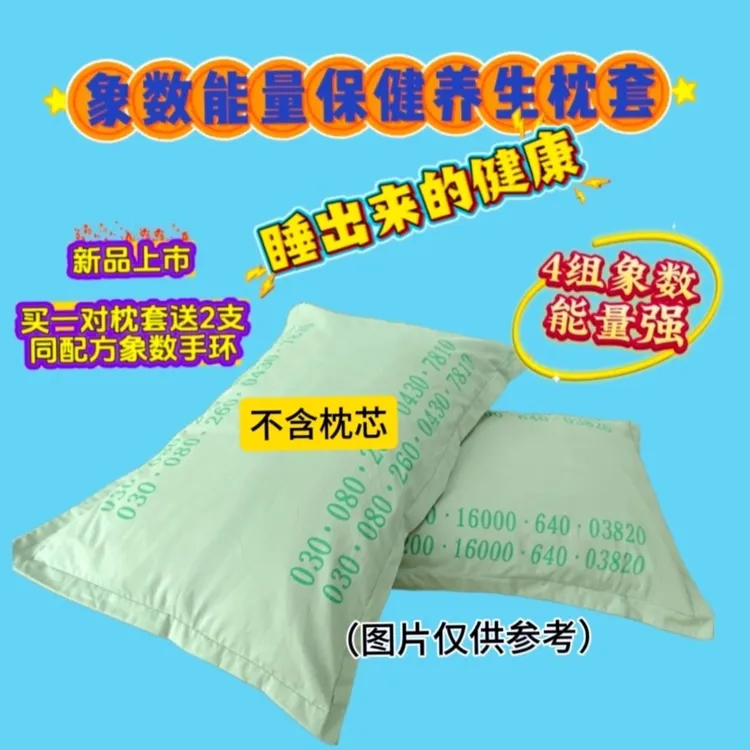 象数能量保健养生枕套四季适宜舒适透气全家可用