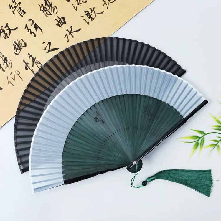 163古风镂空扇子中国风7寸国色女士折扇复古折叠扇汉服便携舞蹈扇