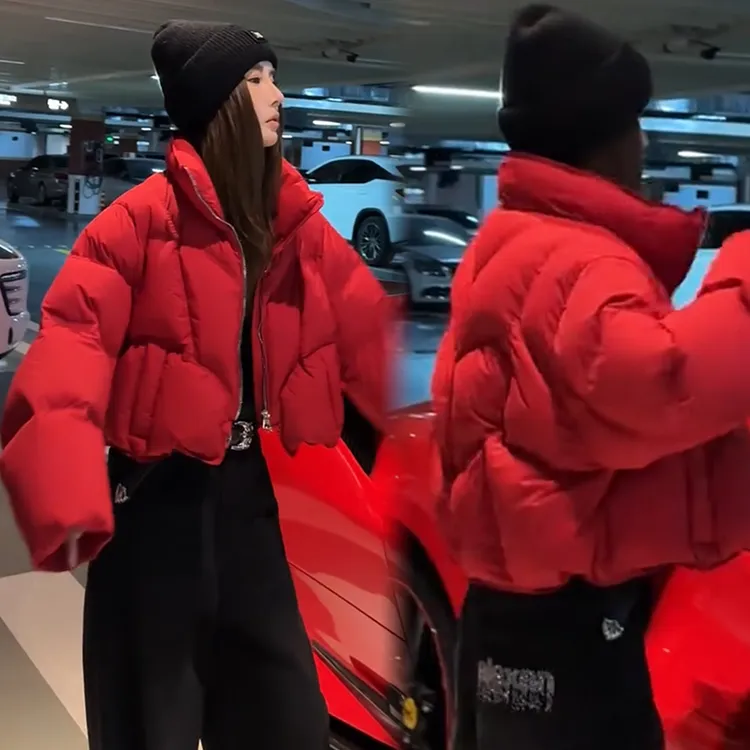 2025秋冬新款时尚显瘦气质网红高档洋气女高级百搭宽松大码棉服潮