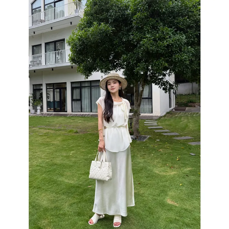 LA.Sheila【琉璃套装】送腰绳网纱上衣吊带裙套装262-TZ/0522-26916