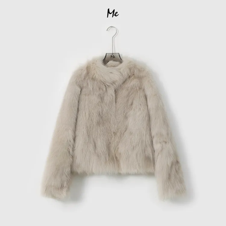 ME【典藏狐狸皮草】巨软狐狸毛御寒保暖时尚百搭皮草外套MESA5824