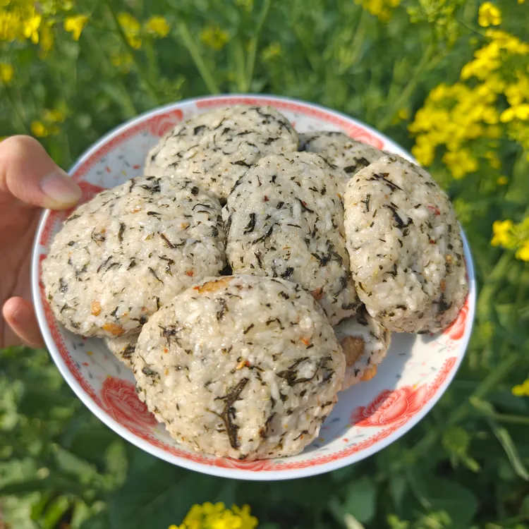 正宗蒿子糯米糍粑面蒿安徽特产10个装安徽六安特产蒿子糯米糍粑