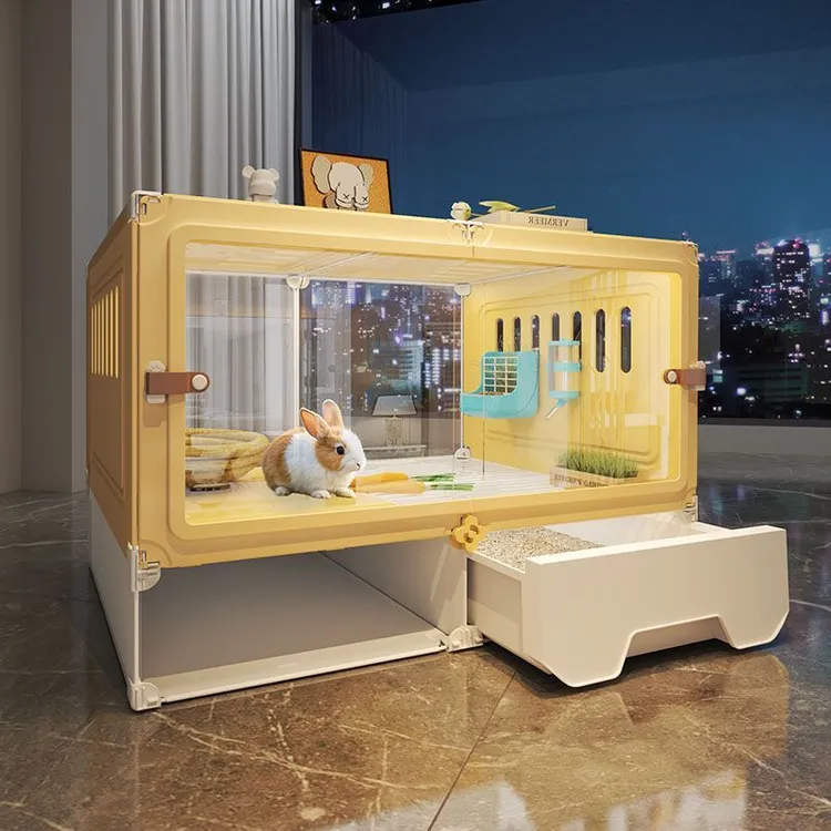 兔笼子家用大号带厕所室内养宠物豪华别墅荷兰猪豚鼠侏儒兔专用笼商品图