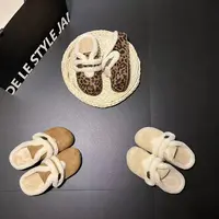 2025年秋冬季新款气质时尚百搭蝴蝶结魔术贴轻奢复古爆款半包单鞋