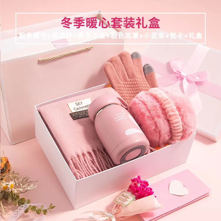 围巾女士冬季高档礼盒老婆生日情人节礼物送女友女生高级小众实用