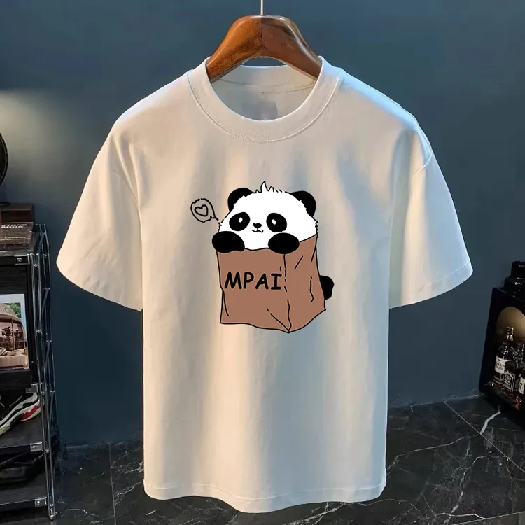 美式复古体恤男夏季薄款透气宽松凉感运动速干上衣高级感男装冰 