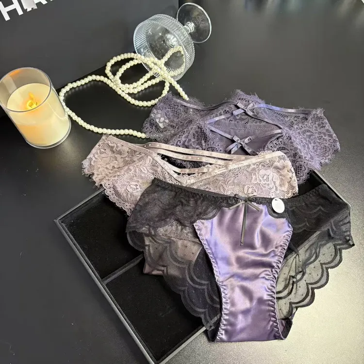 三角糖*超值组合套装性感高定设计款女士内裤少女款网红舒适蕾丝