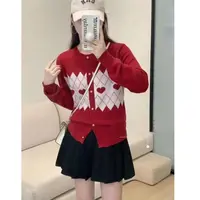特！门店16&9！拼色单排扣开衫女式针织衫Z00648