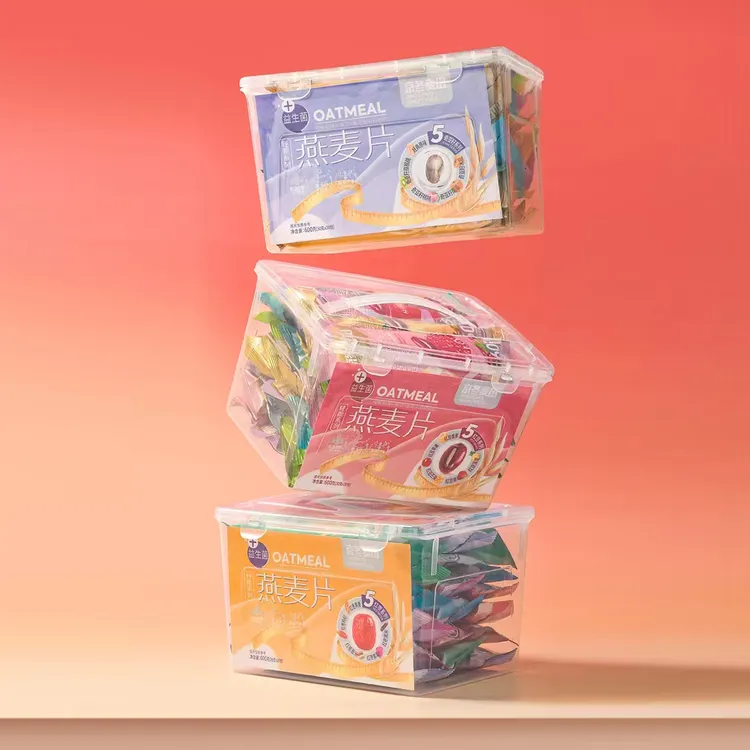 京冬麦田多口味益生菌燕麦片600克20小包手提款冲饮即食代餐营养