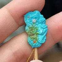 绿松石珠宝奇石未镶嵌