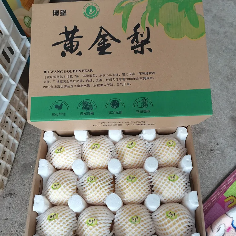 12个装大果南阳博望正宗黄金梨脆甜多汁皮薄肉细新鲜水果产地直发