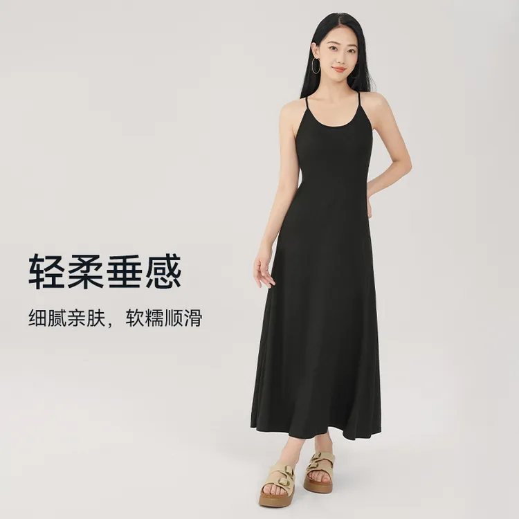 运动连衣裙法式显瘦凉感潮流速干防走光2025新款爆款洋气穿搭8559