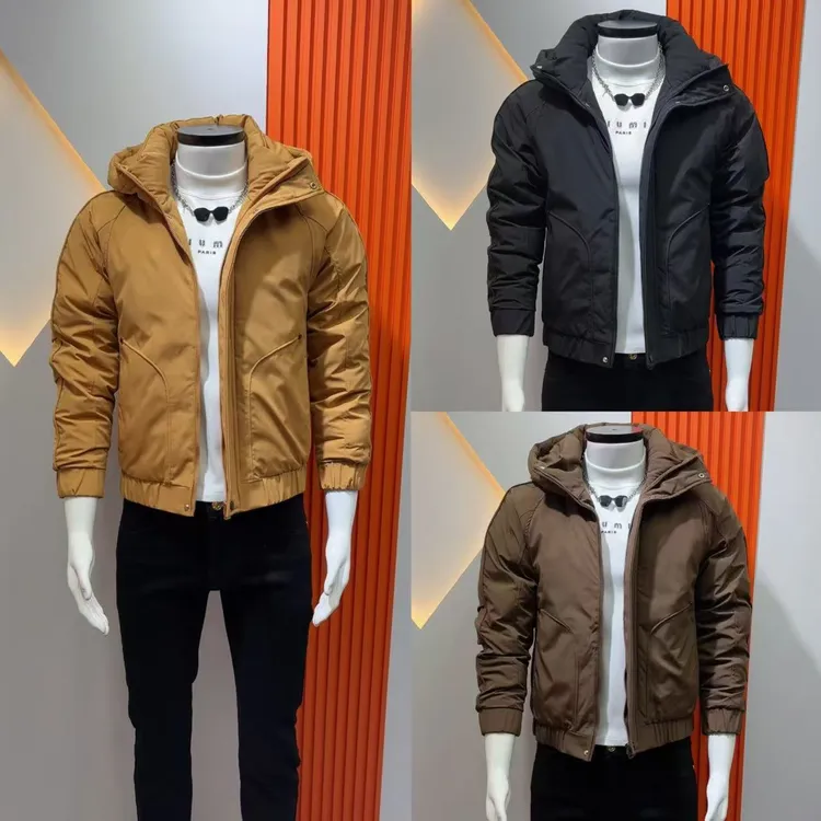 工装短款棉服时尚冬棉衣男士连帽休闲百搭棉袄韩版高级加厚保暖袄