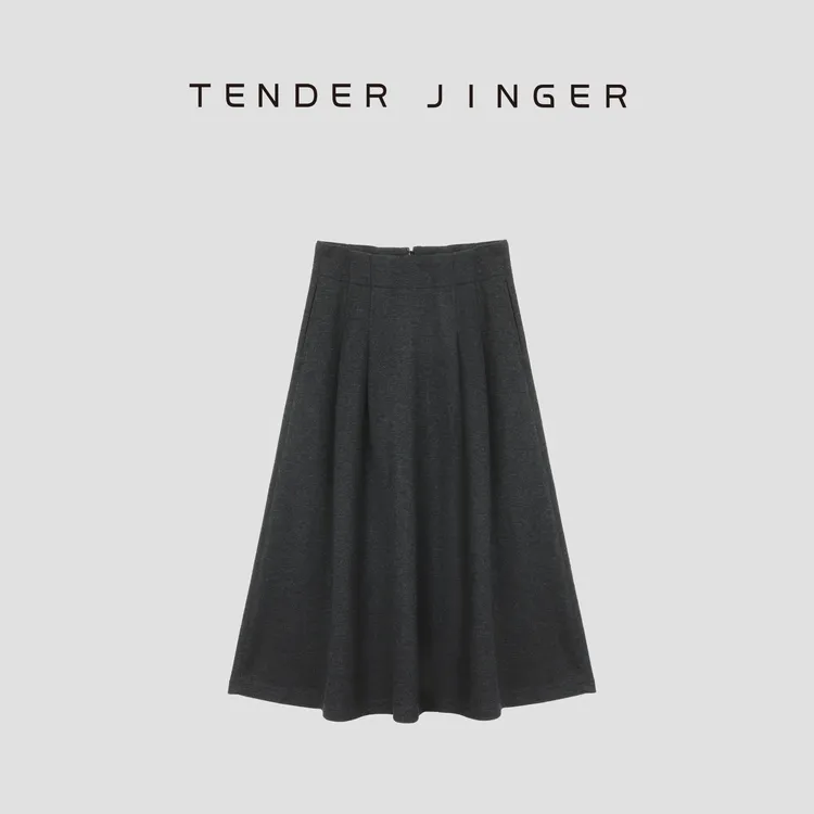 Tender Jinger法式高腰气质显瘦半身裙T54TS41190