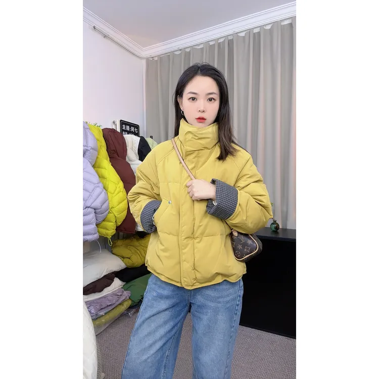 棉服2025冬季新款棉服时尚百搭显瘦长袖休闲棉服外套女