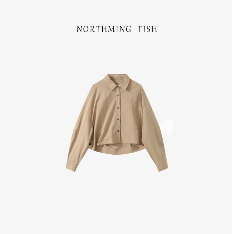 NorthMing fish「瑞秋」摩登极简 大牌宽松百搭早秋衬衫