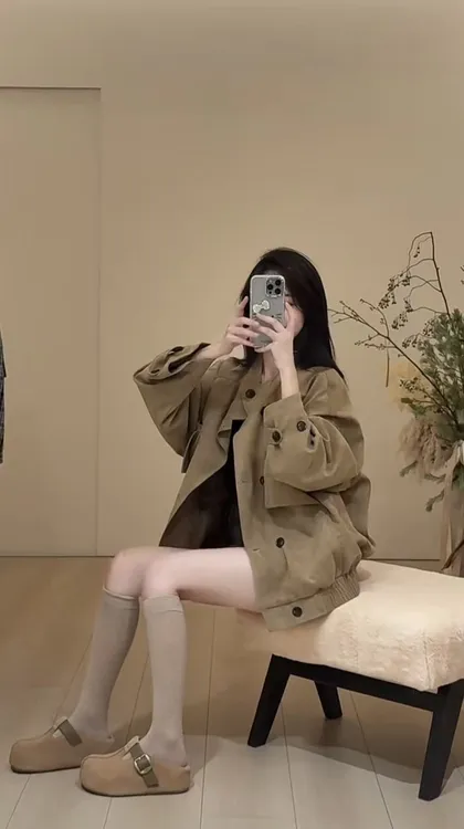 韩系加厚外套女2025秋冬新款今年流行爆款独特漂亮超好看短款