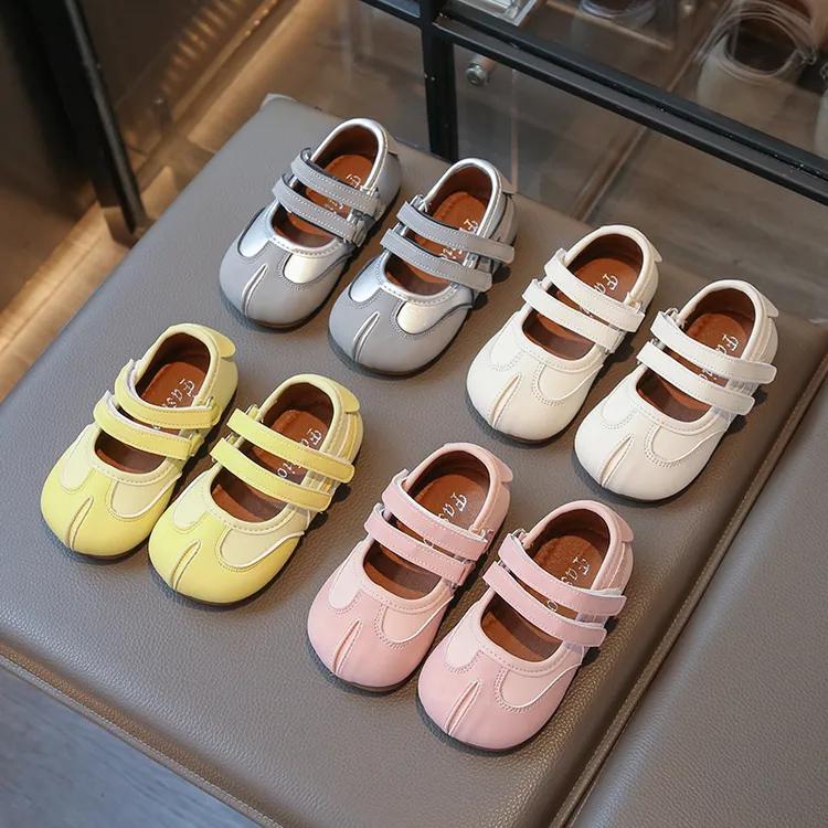 【云朵标本】韩版女孩时尚软底公主鞋法式百搭休闲小皮鞋秋款豆豆鞋