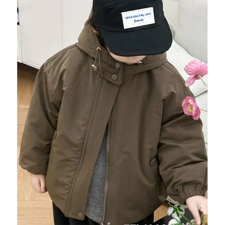 Yonsea云稚加厚外套棉服加绒加厚帅气冬款棉服韩版连帽上衣派克服