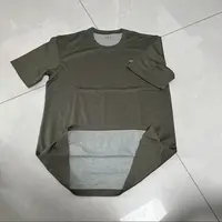 008男士半袖灰绿色速干衣