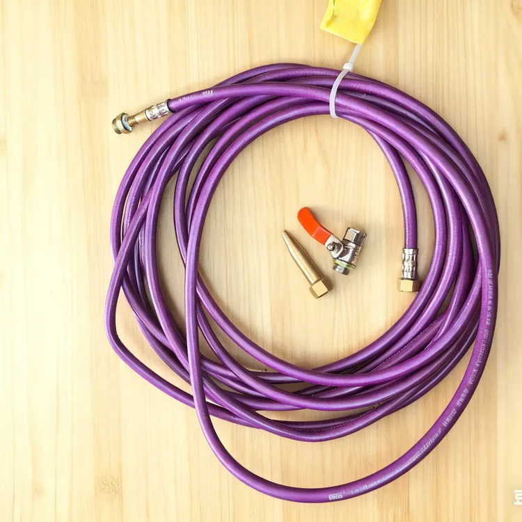 槟榔杆改打药管高压管包喷头开关：杆后面没孔的要打孔：5mm内经：轻