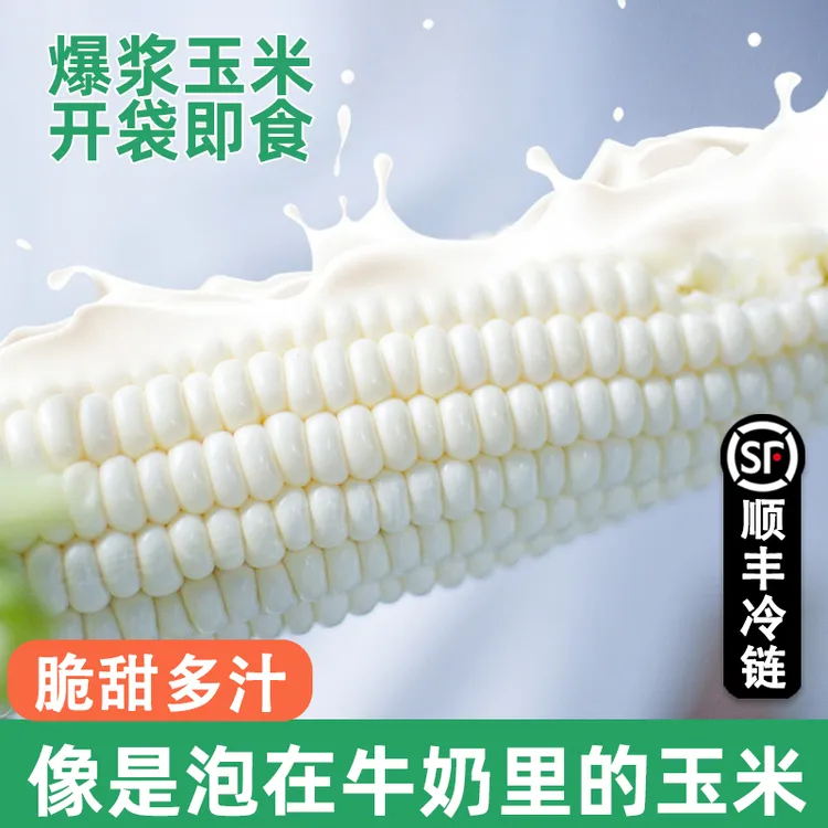 【顺丰冷链】北海道牛奶玉米香甜爆汁新鲜即食奶香水果玉米果粒饱满