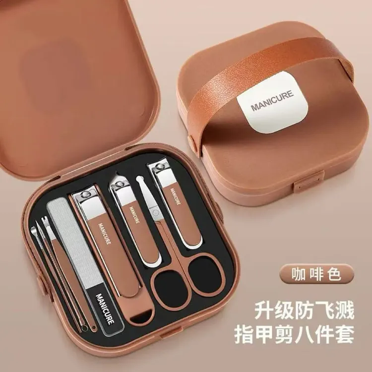 防飞溅指甲刀挖耳勺套装家用便携手提款剪指甲刀美甲修甲个护工具