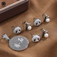 【举石臻品】TH0910-77-058淡水无核珍珠耳饰（一对/AB款/多样性发）H