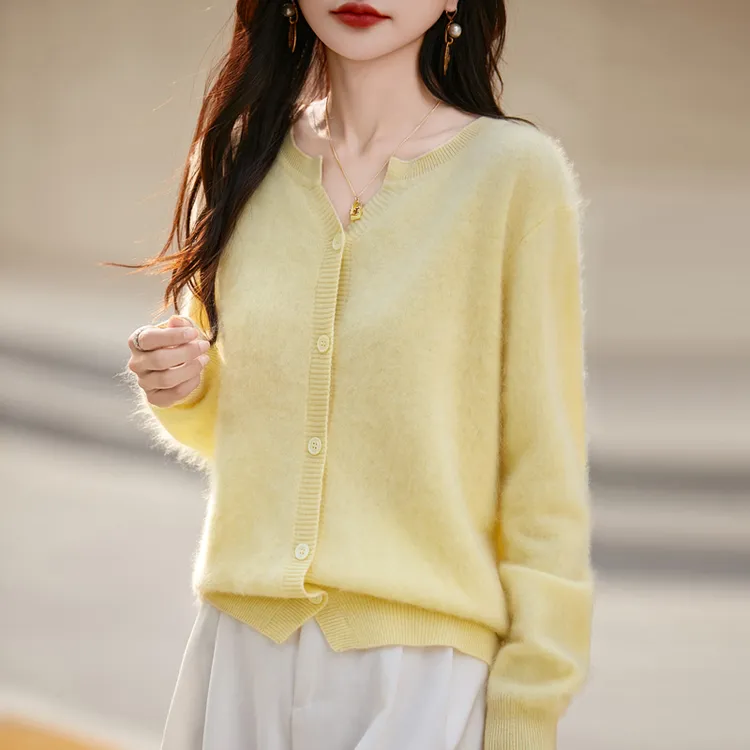 哥弟阿玛施正品秋冬新款一线成衣无缝软糯亲肤韩版慵懒百搭羊毛衫