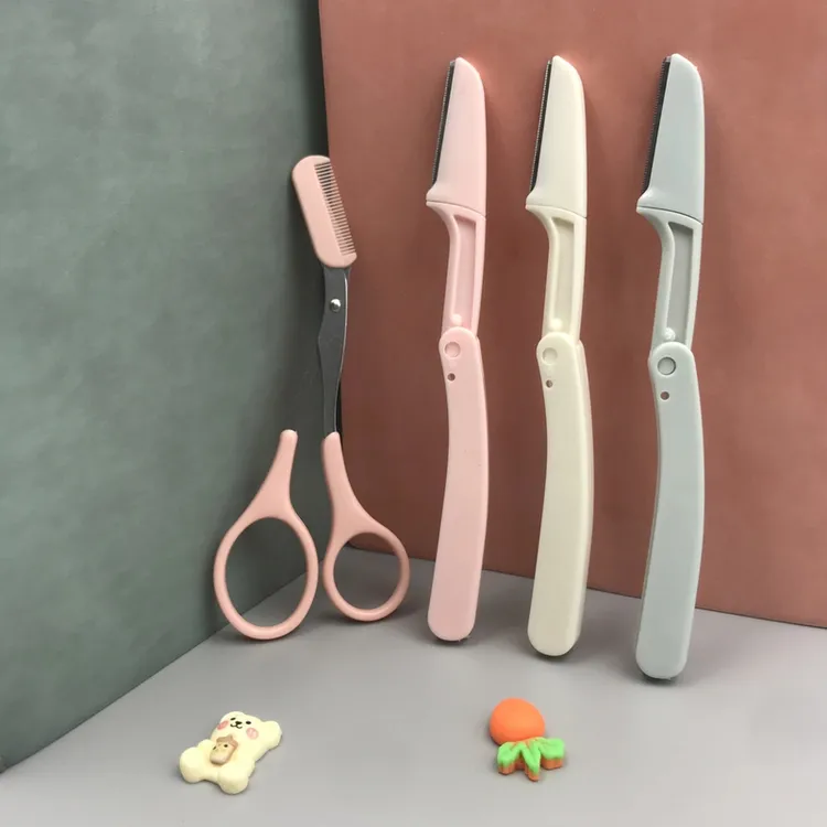 【修眉便携装】初学者女士折叠修眉刀刮眉刀安全型折叠式微距修眉刀