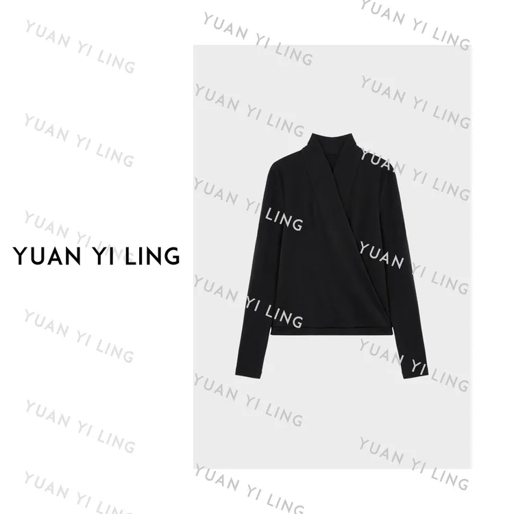 袁艺灵【简雾】100澳毛云柔设计师款针织打底衫9322