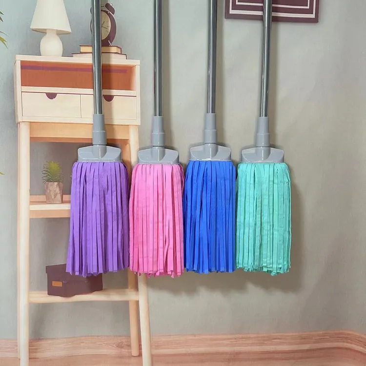 平面鹿皮巾拖把家用无水痕吸水扁头大号两用拖布加厚不掉毛纯手工