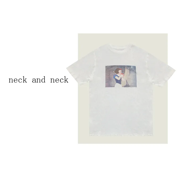 【 neck and neck 】“ 白雪公主Tee ” 小众设计动漫卡通个性短袖T恤