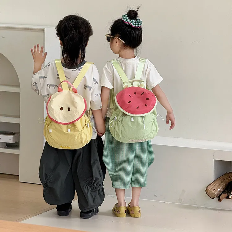 韩版ins水果双肩包儿童超轻减负时尚卡通轻便小背包幼儿园书包女