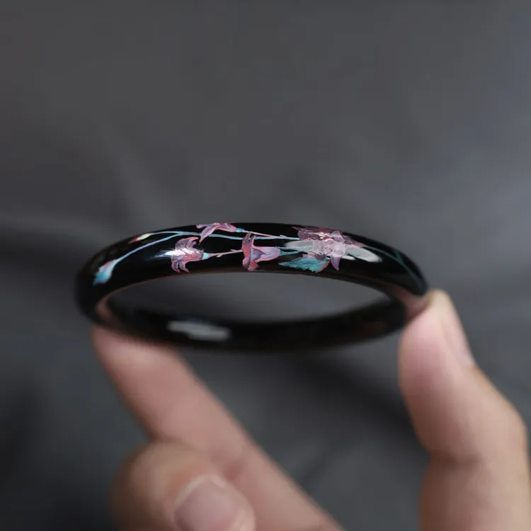 髹息室 |  暮色双生 非遗大漆手镯新中式国风高级小众手工手镯